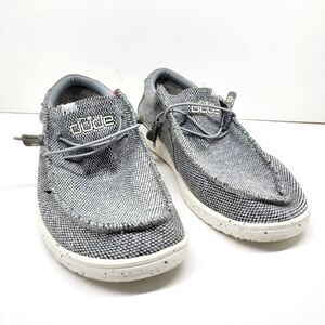 Hey Dude "WALLY" Mens Free Light Gray Air Flow Loafers Size US 13 EUR 46 VGC